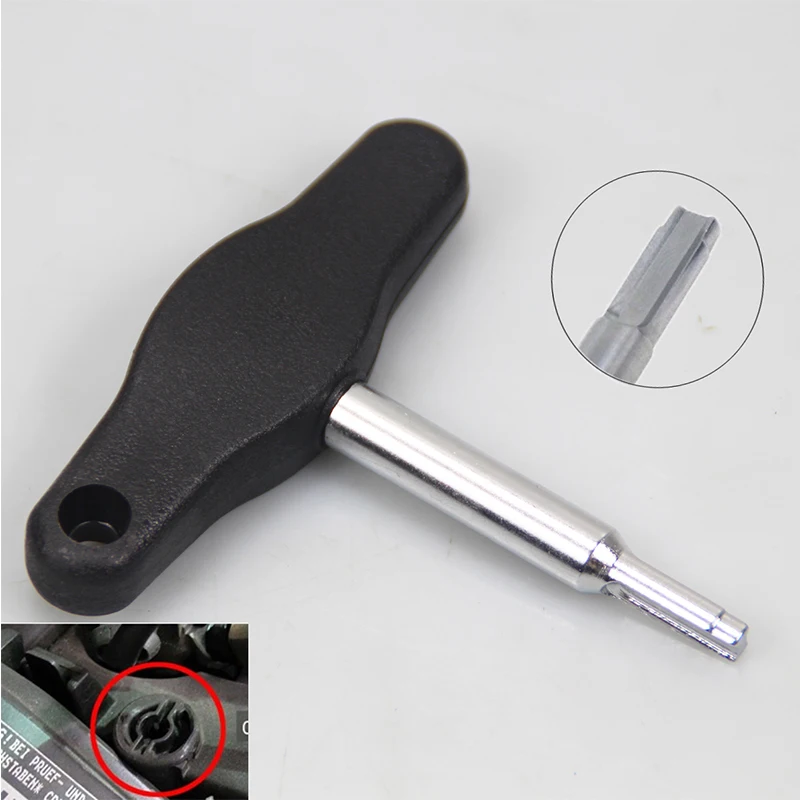 T10549 Plastic Oil Drain Plug Screw Removal Installer Wrench Assembly Tool 