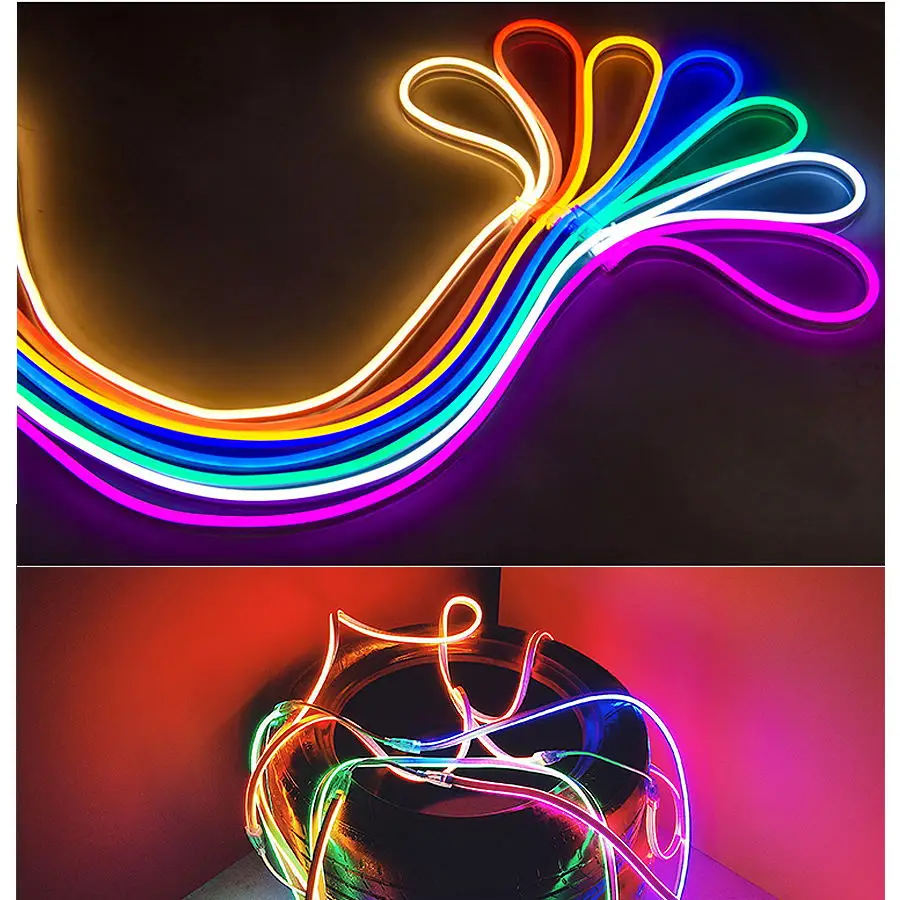 Led Strip 12V Waterproof 2835 120Ledm Ribbon Led Neon Light Strip 12V IP67 WhiteWarm White Red Green Blue Pink Yellow Led Tape (15)