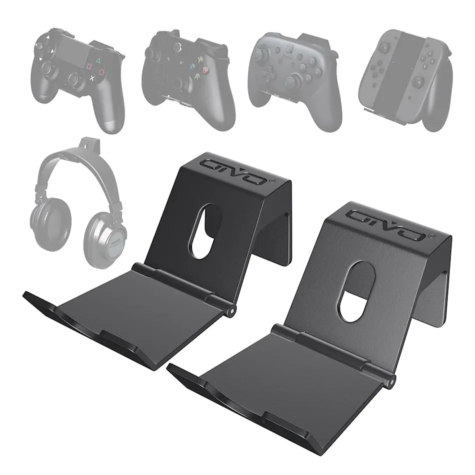 OIVO 2 Pack Wall Mount Game Controller Stand Holder for PS4 Controller