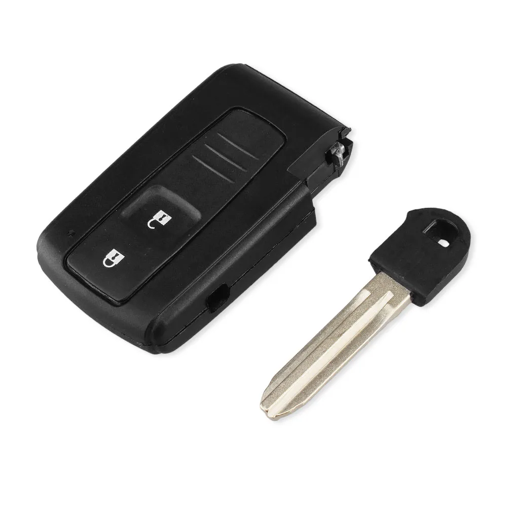 KEYYOU 2 кнопки автомобиля дистанционного ключа корпус для TOYOTA Prius Corolla VERSO Fob с TOY43 лезвие на замену
