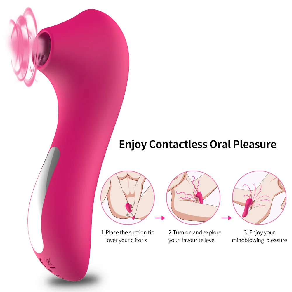 10 Modes Clit Sucker Vagina Sucking Vibrator Female Clitoris Vacuum Stimulator ​Nipple Sex Toys Adults Women Masturbator Product | Красота