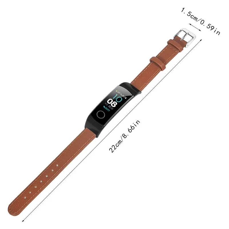 Прочный кожаный браслет для часов Замена ремешка для Huawei Honor Band 5/4 аксессуары для часов