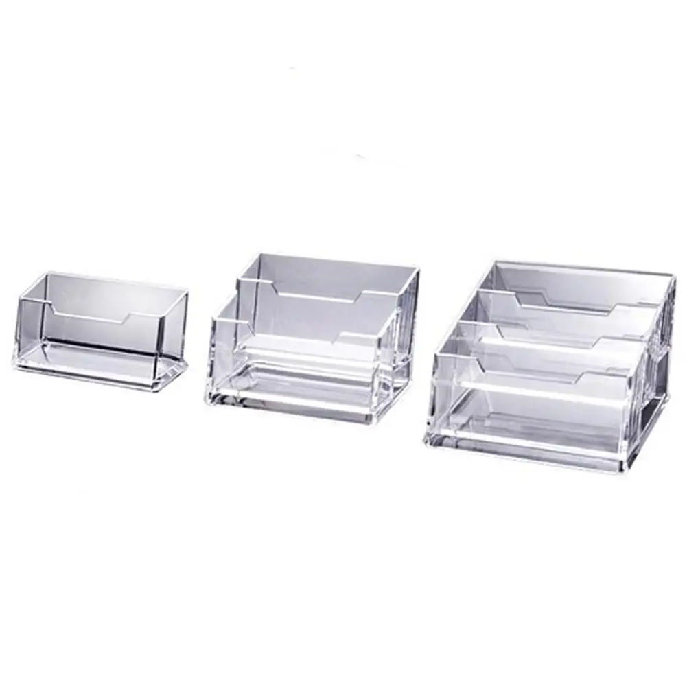 

GloryStar Acrylic Office Equipment Supply Desk Business Card Holder Stand Display