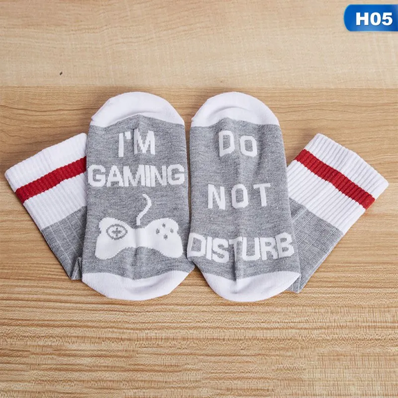 Новые хлопковые носки с надписью «I'm Gaming»; забавные игровые носки для мужчин и женщин; отличный подарок для любителей игр; носки в стиле Харадзюку