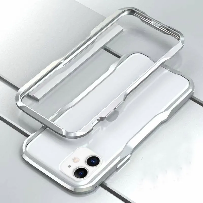 silvery Бампер противоударный Для iphone XR X XS Max 7 8 Plus 11 Pro MAX металлическая рамка шаблон чехол для телефона iphone 11 чехол - Цвет: silvery