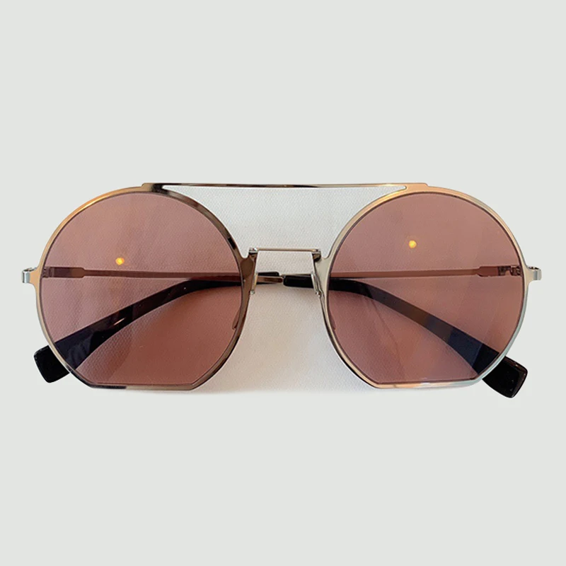 No.3 Sunglasses Роскошные высококачественные женские солнцезащитные очки полукруглая рамка модные круглые солнцезащитные очки с овальным вырезом - Цвет линз: No.3 Sunglasses