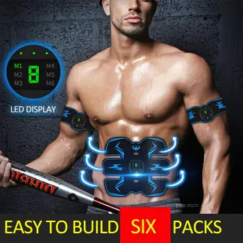 

Smart LED Display Abdominal Muscles USB Charging Abdominal Muscle Stimulator Trainer Muscles Electrostimulator Toner Exercise