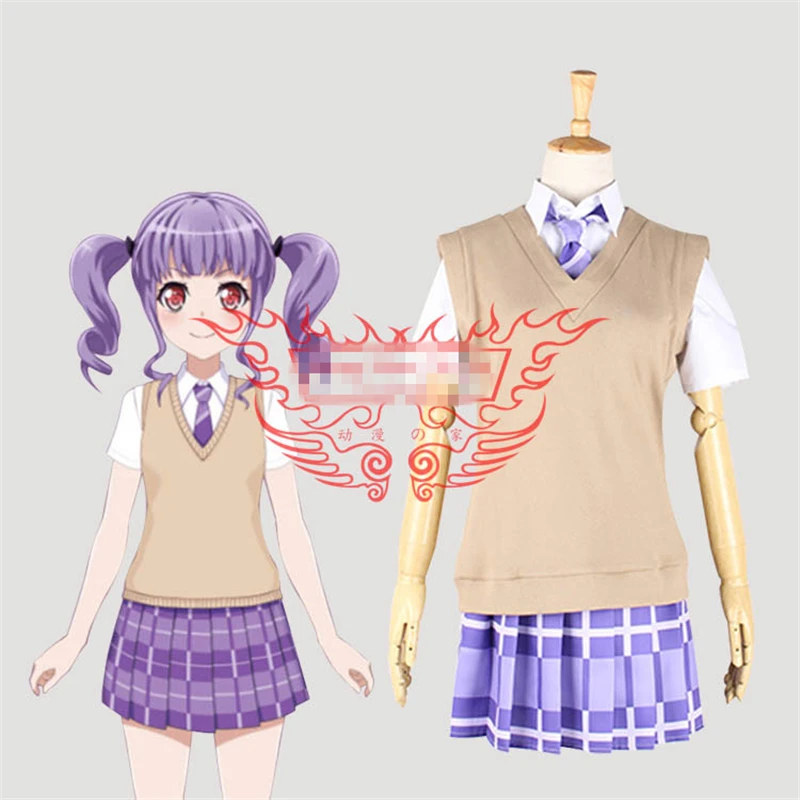 Аниме платья маскарадный костюм BanG Dream Udagawa Ako летняя школьная форма A