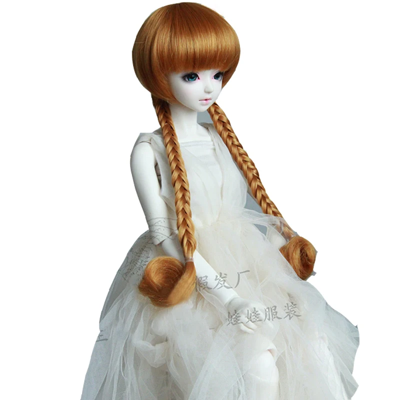 Bybrana BJD кукла парик двойной хвост высокотемпературный провод 1/3 разноцветные волосы