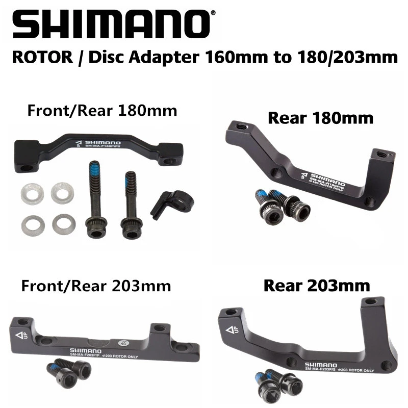Shimano-ローター付きブレーキローターアダプター,オリジナルSM-MA,180mm,r180p/s,r203p/s,f180p/p,f203p/p,rt86,203  - AliExpress Sports  Entertainment