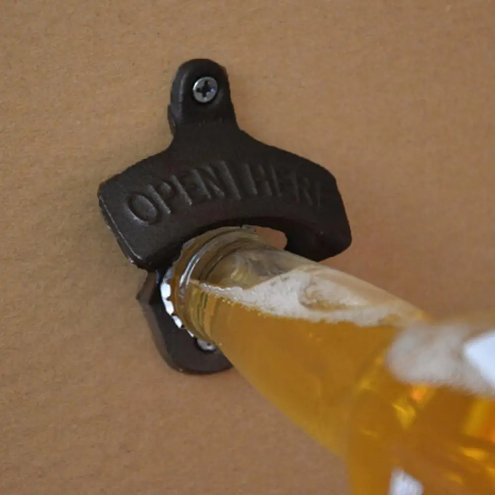 Античный стиль ржавчины Бар Паб пивная бутылка Топ пробка открывалка из углеродистой стали Винтаж экологичный для бутылки пива и стеклянной крышки