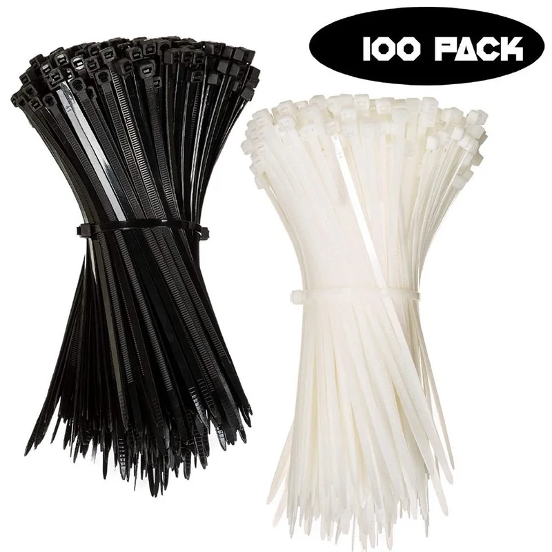 Conjunto de bridas de nailon y plástico, autosujeción, 3x100, 3x100, suministro Industrial, cables y sujetadores, 150 Uds.