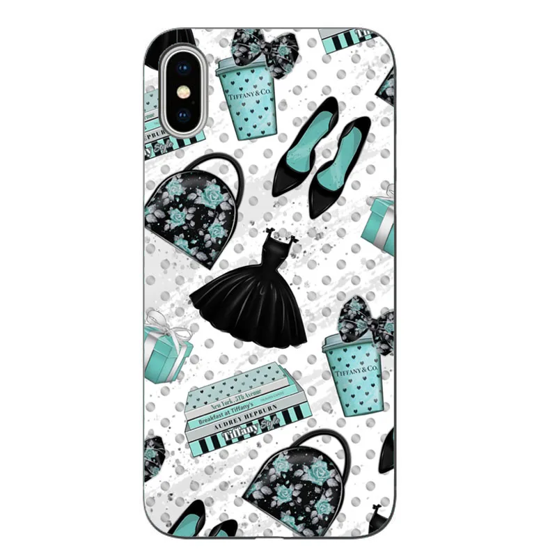 Модный чехол для девочек в синей коробке для iPhone X, чехол 11, 11PRO MAX 6, 6 S, 7 Plus, X, XS, Max, XR, мягкий ТПУ, 8, чехол для телефона с изображением кота и кофе