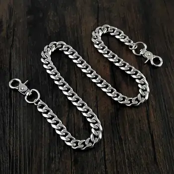 

12mm Never Rust Stainless Steel Biker Wallet Chain Punk Pants Key chain #s02