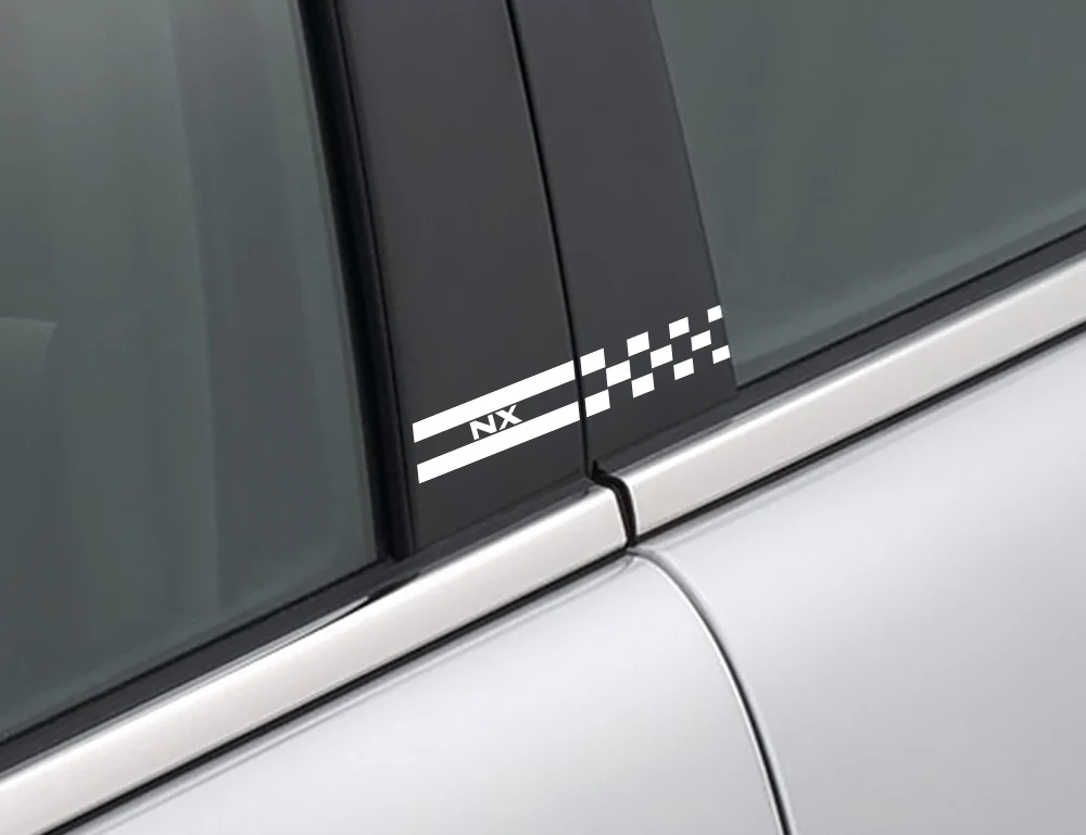 2PCS For Lexus RX 300 330 IS 250 300 GX 400 460 UX 200 NX LX LS GS ES CT200h Fsport Car Window B Pillars Stickers Accessories (4)
