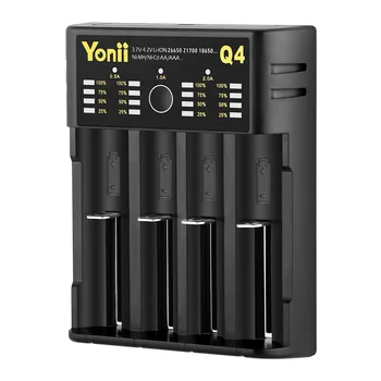 

YONII 18650 charger for lithium 3.74v battery for 14500 18500 16340 18700 25500 26650 18700 18650 for AA AAA 1.2V Battery