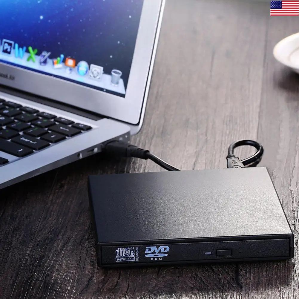 Внешний DVD привод Высокоскоростной USB 3,0 CD DVD привод для ноутбука Настольный портативный тонкий CD DVD RW горелки проигрыватель писатель Rewriter