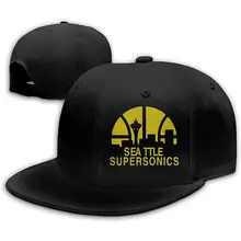 USHYDDB Seattle Supersonics баскетбольная популярная хип-хоп бейсболка для всех черная