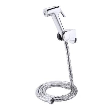 

Handheld Toilet Bidet Sprayer Set Kit Toilet Bathroom Bidet Faucet &Hose&Wall Bracket Set Home Bidet Wash Tool Accessories