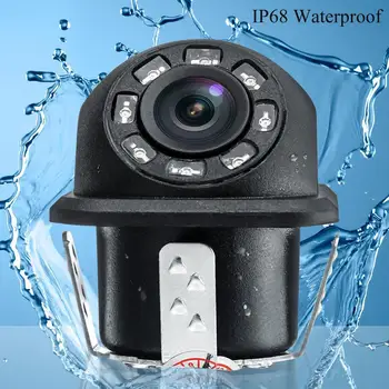 

1pcs Universal Car Rear View Camera Car Reversing Back Round LED Up Night 8 Parking Monitor Car Vision HD Camera Rearview C O1C9