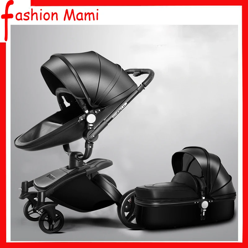 

Cortex foldable baby stroller 3 in 1 can sit lie folded two-way shock Four wheels Multifunction baby stroller Baby carriage