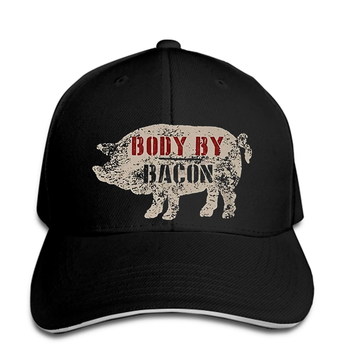 Бейсбольная кепка модная мужская шляпа с принтом бренд Body By Bacon мужской удобный