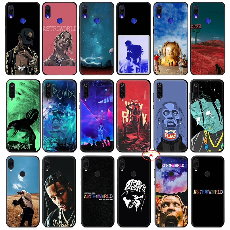 travis scott Astroworld Soft Silicone Case for Xiaomi Redmi Note 8 7 6 5 Pro 4X 5A Cover |