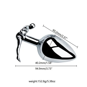 Stainless Steel Anal Plug Butt Plug Metal Butt Plug Prostata Massager For Men Woman Gay Sex Toys Anus Stimulator Outdoor Wear 3