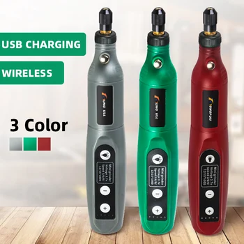 

Rechargeable Usb Wireless Drill Pen Engraving 5 Speed Electric Nail Drill with Grinding Accessories Set for Dremel Home DIY