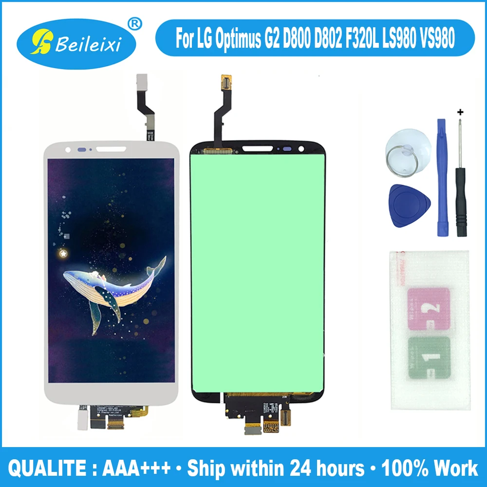 ЖК дисплей сенсорный экран Оцифровка сборки для LG Optimus G2 D800 D801 D802 D803 D806 LS980 VS980 F320L