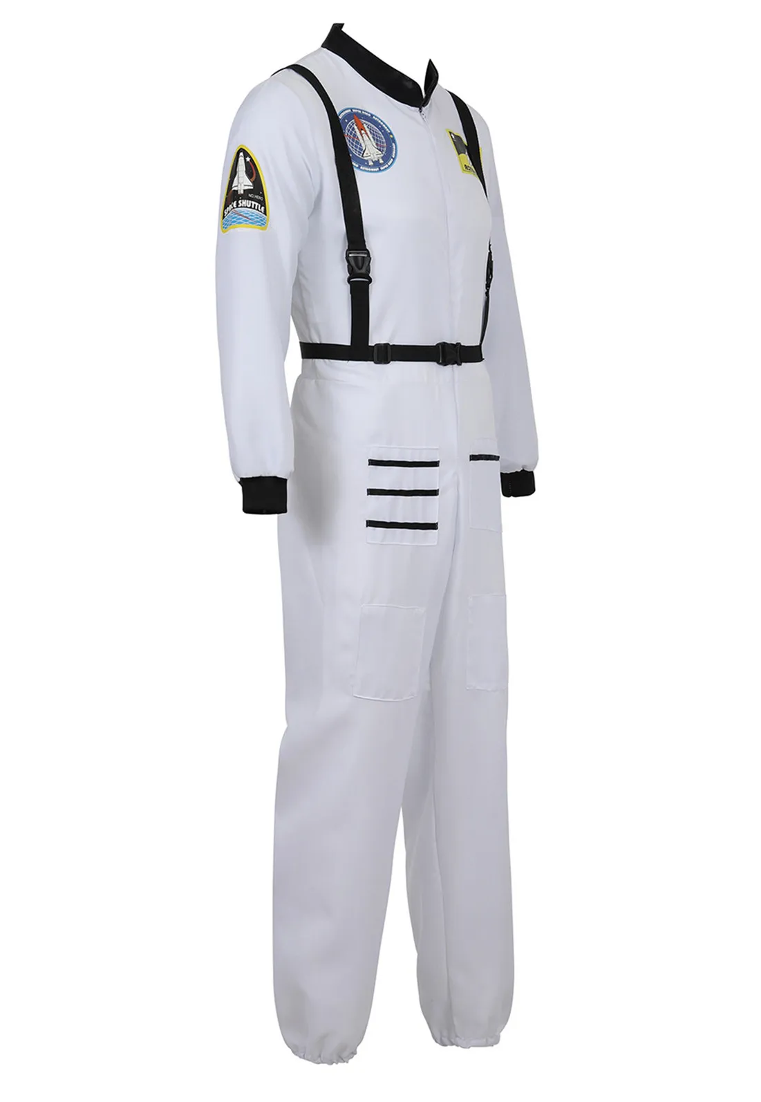 Astronaut Costume Space Suit for Adult Role Play Cosplay Costumes Zipper Costume Flight Jumpsuit Plus Size Uniform