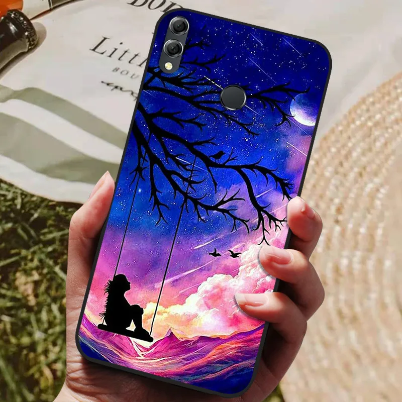 for huawei honor 8x Case honor8x Max Silicon Soft TPU Back Cover for huawei honor 8x Phone cases Protect Coque bags shell Capa neck pouch for phone