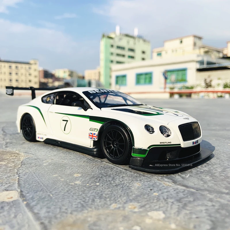 Bburago 1:24 Bentley Continental GT3 модель автомобиля из сплава декоративная коллекция