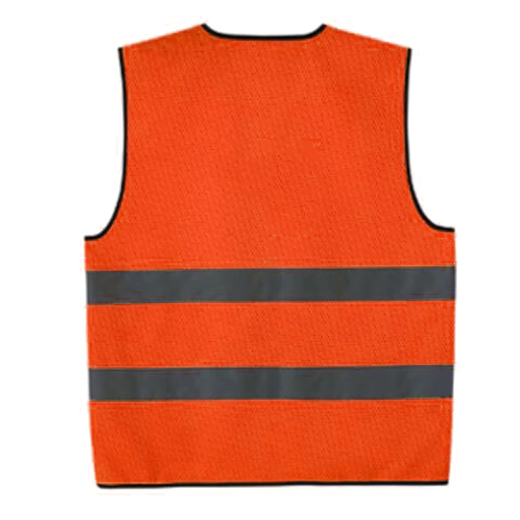 High Visibility Zipper Front Safety Vest With Reflective Strips, Premium, 2 Colors Optional