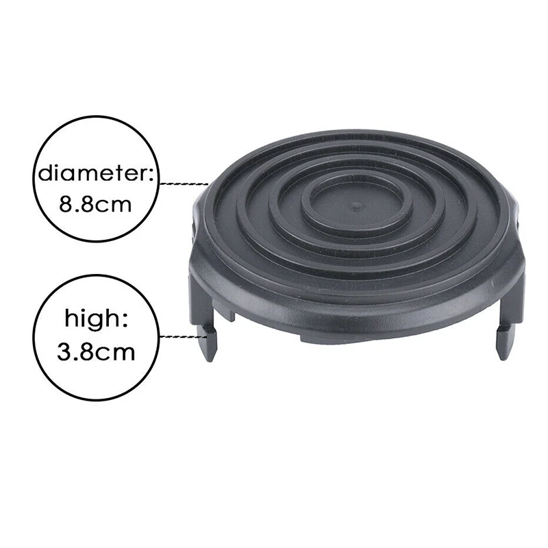 2pcs Trimmer Spool Covers For WORX WA0037 Line Shaft Cover WORX Compatible ModelWG168/WG191 8.8*3.8cm Kit Replacement