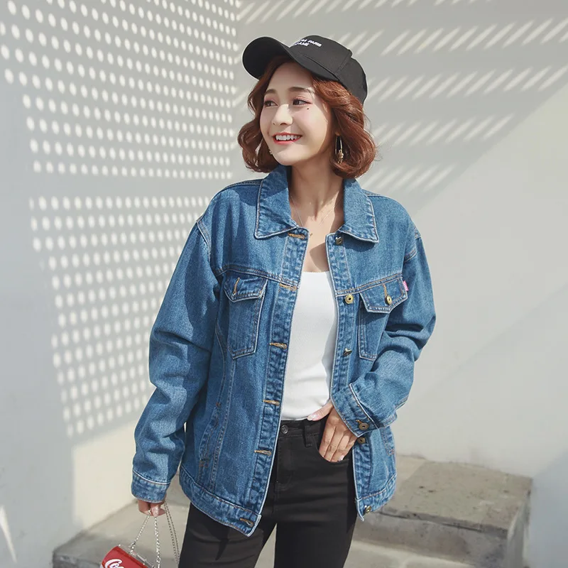 

Large Size Dress Fat Mm Cover Meat Slimming by Age Classic Jeans Coat