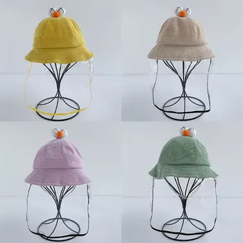 

Cotton/Corduroy Summer Lovely Anti-spray Sun Hats Children's Bucket Hats Waterproof Hat Baby Photo Props Girl Boy For 2-8 years