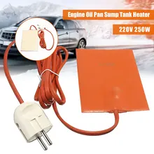 Heater-Pad Engine-Oil-Tank Silicone 250W Sump-Tank Eu-Plug Protect with 220-240V Wear