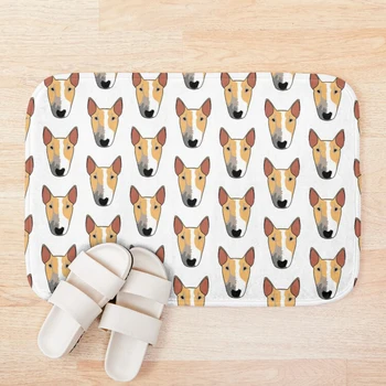 

Nina Mini Bull Terrier Bath Mat Bath Mat Set Anti-slip Bathroom Carpet Shower Mat Absorbent Toilet Rug Foot Mat Bathroom Rug