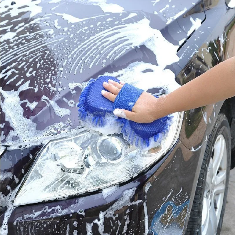 Автомобильные перчатки для мытья окон, чистящие перчатки, щетка для очистки шерсти, мягкие перчатки для мытья автомобиля, кухонные губки, аксессуары для бытовой щетки