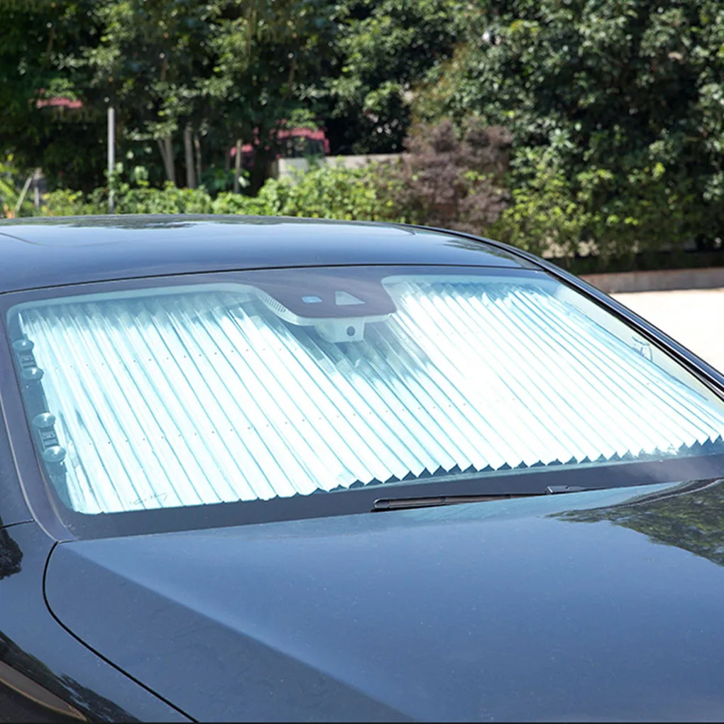 Автомобильное лобовое стекло Солнцезащитный козырек Выдвижная передняя/задняя оконная Солнцезащитная крышка занавес автомобильный солнцезащитный козырек