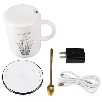 

Coffee Warmer,Coffee Mug Warmer,Cup Warmer,Electric Beverage Warmer & Wireless Charger,Constant Temperature , Heating Mug Cup Wa