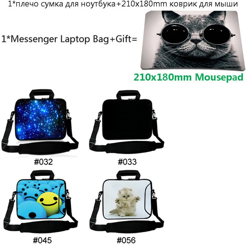 

For Xiaomi CHUWI LapBook Plus 15.6 Messenger Handbag Sleeve Laptop Bag 14 10 15 13 12 17 15.6 11.6 Chromebook PC Case+Mousepad