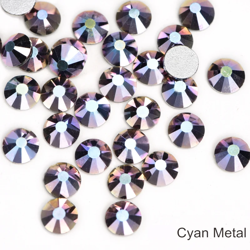 P92 Cyan Metal Oleeya 5 NEW Romantic Colors стразы Crystal Non Hot Fix Rhinestone