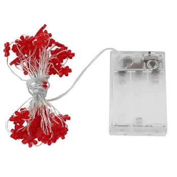 

5M 50 LEDs Sun Flower LED String Light Party Wedding Curtain Fairy Light Indoor/ Outdoor Decorative Light Strings Battery Power