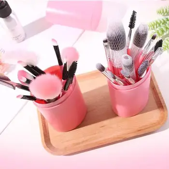 

Eye Shadow Brush Set 12pcs Soft Bristles Beauty Tools Eyes Facial Makeup Blusher Brush Cylinder Cosmetic Brush