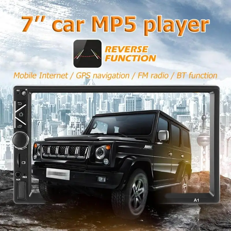 A3 7 дюймов 2 DIN 1G + 16G сенсорный экран Android 8 1 автомобиль в тире стерео Bluetooth 4 0 Зеркало