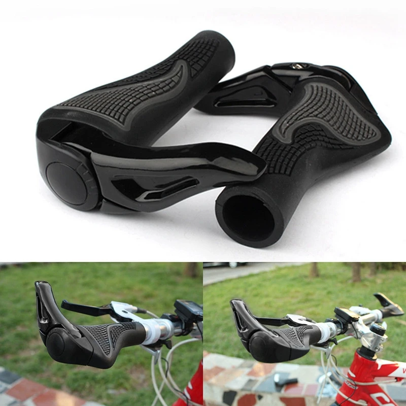 

Cycling Mountain Bike Bicycle Handlebar Handle Bar Grips End LOCK-ON Ergonomic