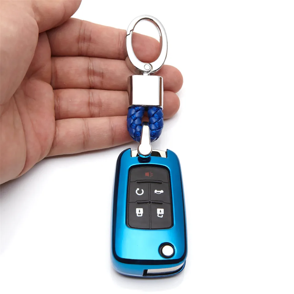TPU Car Key Cover Case Skin For Opel Astra G H J Chevrolet Cruze Aveo Buick Excelle Protection Key Bag Shell Holder Keyring
