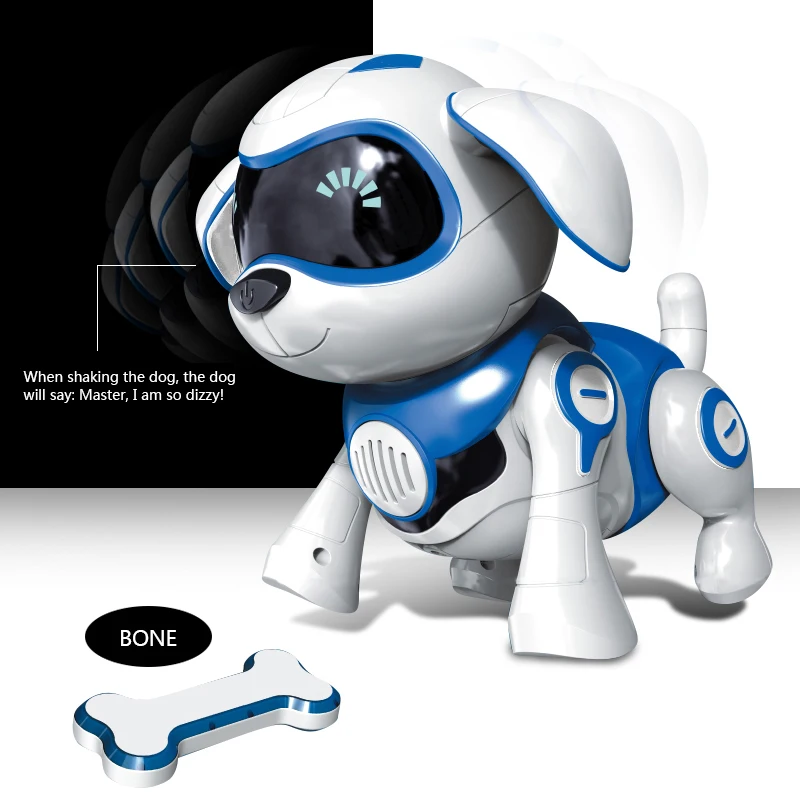 Умный робот, электронная Индукционная Игрушка для питомцев, собака, контроль, собака, жесты, следующая Интерактивная программа, танцы, прогулки, Роботизированная Игрушка для животных